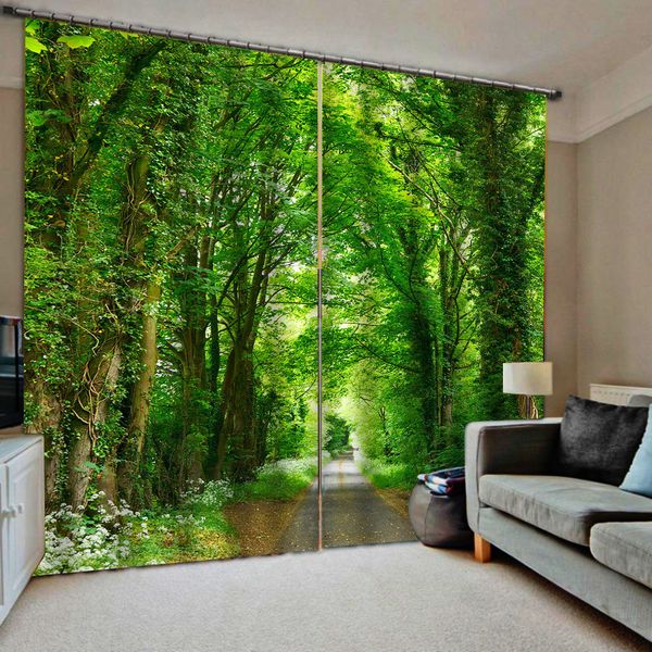 green forest 3d curtains luxury 3d window curtains for living room bedroom customized size blackout curtains
green forest 3d curtains luxury 3d window curtains for living room bedroom customized size blackout curtains