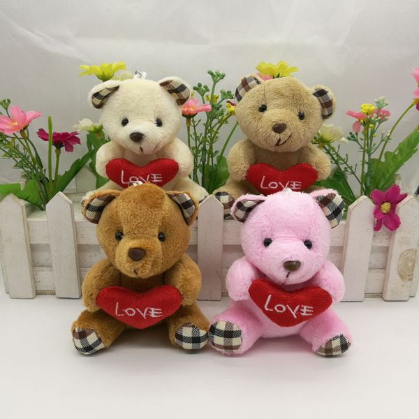 6pcs/lot 9cm bear plush toys mini teddy bear dolls small gift for party wedding present pendant cute teddy doll with love heart
6pcs/lot 9cm bear plush toys mini teddy bear dolls small gift for party wedding present pendant cute teddy doll with love heart