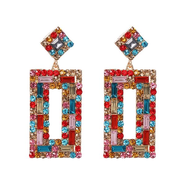 retro fashion temperament alloy earrings new geometric crystal earrings female european and american style, Silver
retro fashion temperament alloy earrings new geometric crystal earrings female european and american style, Silver