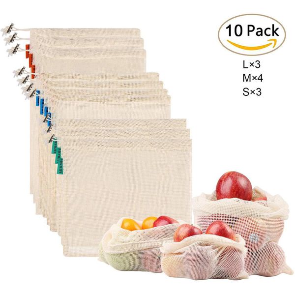 10pcs kitchen reusable mesh bags for fruits mesh vegetable bags string for toys sundries polyester organizer storage bag
10pcs kitchen reusable mesh bags for fruits mesh vegetable bags string for toys sundries polyester organizer storage bag