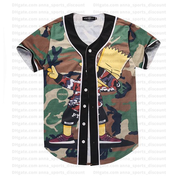 2020 new baseball uniform, hip-hop camouflage simpson 3d printing custom series, comfortable and loose, breathable t-shirt, Blue;black
2020 new baseball uniform, hip-hop camouflage simpson 3d printing custom series, comfortable and loose, breathable t-shirt, Blue;black