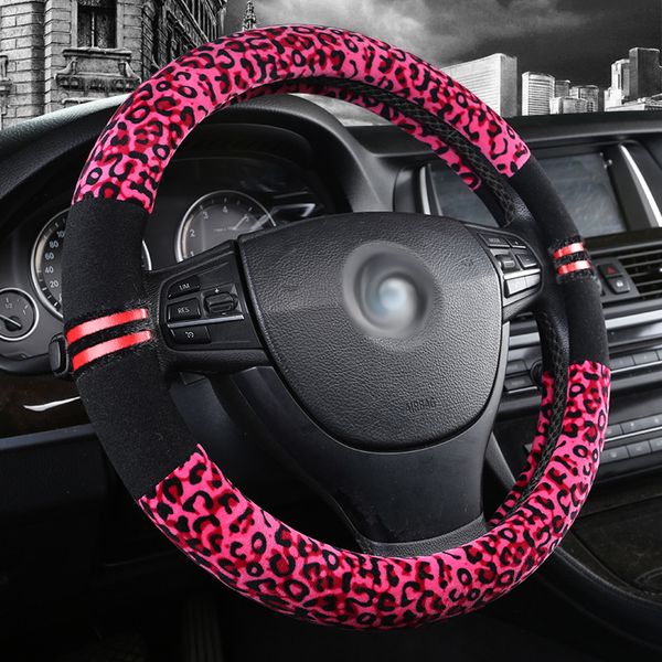 winter leopard printed steering wheel cover universal fit short plush women men auto products 38cm
winter leopard printed steering wheel cover universal fit short plush women men auto products 38cm
