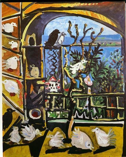 pablo picasso classical oil painting studio pigeons on windows l'atelier les pigeons expressionism 1957 100% handmade picasso795
pablo picasso classical oil painting studio pigeons on windows l'atelier les pigeons expressionism 1957 100% handmade picasso795