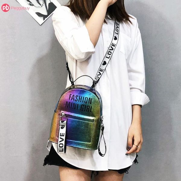 shining women backpack pu leather female mini bag girls travel shoulder rucksack letter print zipper mochila teen school bags
shining women backpack pu leather female mini bag girls travel shoulder rucksack letter print zipper mochila teen school bags