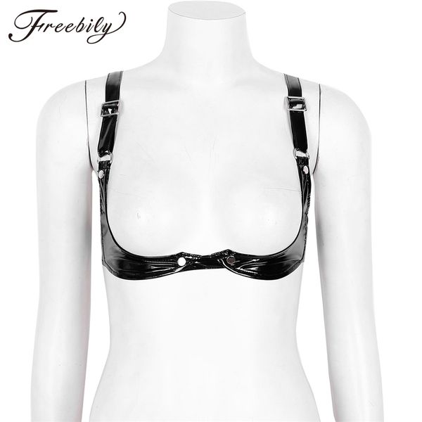womens lingerie bras for nightclub erotic wetlook faux leather open cup bra women underwear clothes, Red;black
womens lingerie bras for nightclub erotic wetlook faux leather open cup bra women underwear clothes, Red;black