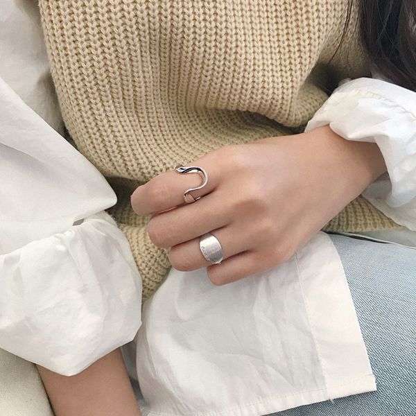 cluster rings silvology 925 sterling silver irregular line creative design elegant japan korea for women office jewelry, Golden;silver
cluster rings silvology 925 sterling silver irregular line creative design elegant japan korea for women office jewelry, Golden;silver