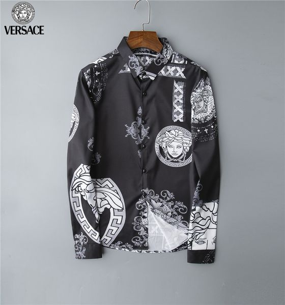 men's casual shirt logistics new men's luxury long-sleeved shirt european and american brand fashion trend shirt clothing -3xl-a, White;black
men's casual shirt logistics new men's luxury long-sleeved shirt european and american brand fashion trend shirt clothing -3xl-a, White;black