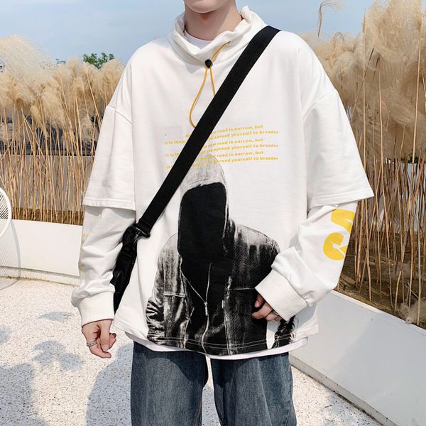 2019 autumn new korean men's national tide original large size trend hooded high collar loose street casual pullover, Black
2019 autumn new korean men's national tide original large size trend hooded high collar loose street casual pullover, Black