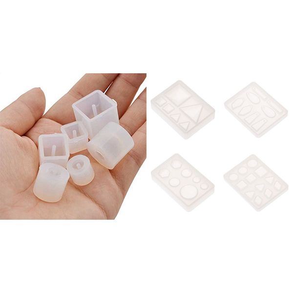 10pcs silicone mould casting resin for jewelry pendant bangle bracelet making round square & triple-cornered
10pcs silicone mould casting resin for jewelry pendant bangle bracelet making round square & triple-cornered
