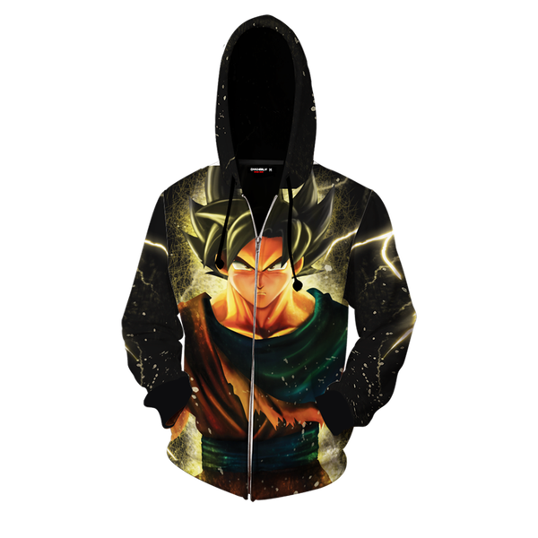 new dragonball z - classic san goku inspired 3d print zipped hoodie cosplay, Black
new dragonball z - classic san goku inspired 3d print zipped hoodie cosplay, Black
