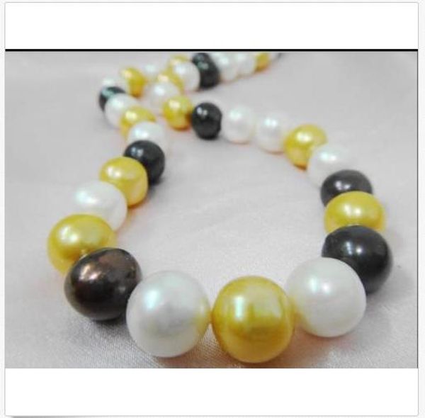 charming 10-11mm natural south sea black multicolor pearl necklace 18" 14k gold, Silver
charming 10-11mm natural south sea black multicolor pearl necklace 18" 14k gold, Silver