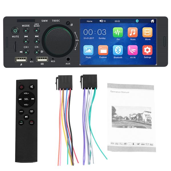 4.1 inch bluetooth car radio 1 din audio touch screen auto radio car stereo auto mp5 player 12v usb remote control camera
4.1 inch bluetooth car radio 1 din audio touch screen auto radio car stereo auto mp5 player 12v usb remote control camera
