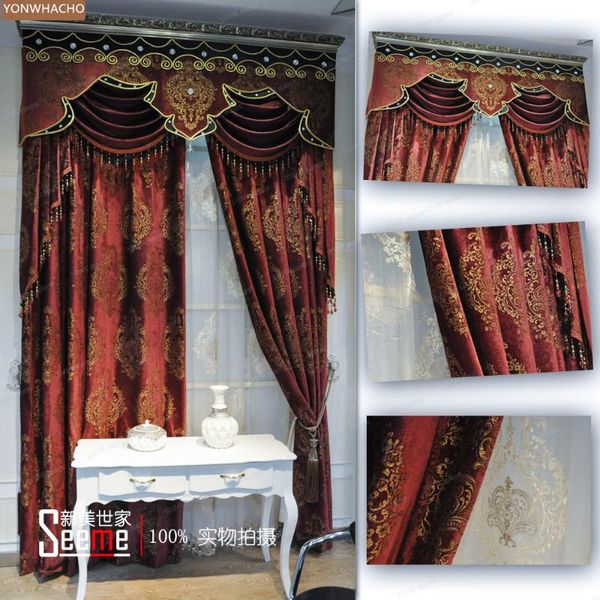 custom curtains high-class european red chenille jacquard festive wedding room cloth blackout curtain valance tulle panel b922
custom curtains high-class european red chenille jacquard festive wedding room cloth blackout curtain valance tulle panel b922