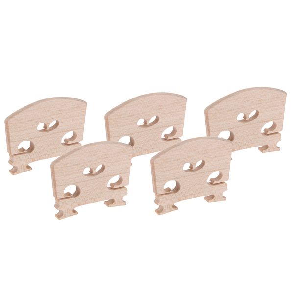 4/4 full size violin bridge for acoustic violin accessories maple wood pack of 5 
4/4 full size violin bridge for acoustic violin accessories maple wood pack of 5