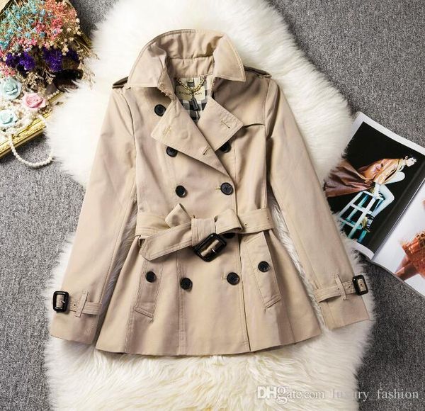 new classic women fashion england double breasted short trench coat brand designer slim fit cotton trench for women s-xxl, Tan;black
new classic women fashion england double breasted short trench coat brand designer slim fit cotton trench for women s-xxl, Tan;black