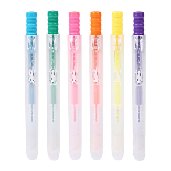 6 pcs/lot cute kawaii 6 color rainbow m&g highlighter pen stationery sets office school supplies gift korean student ahm27301, Black;red
6 pcs/lot cute kawaii 6 color rainbow m&g highlighter pen stationery sets office school supplies gift korean student ahm27301, Black;red