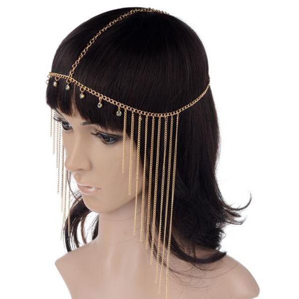 pinksee new rhinestone tassel forehead bohemian hairband side wave chain headband headpiece band for women wedding hair jewelry, Golden;white
pinksee new rhinestone tassel forehead bohemian hairband side wave chain headband headpiece band for women wedding hair jewelry, Golden;white