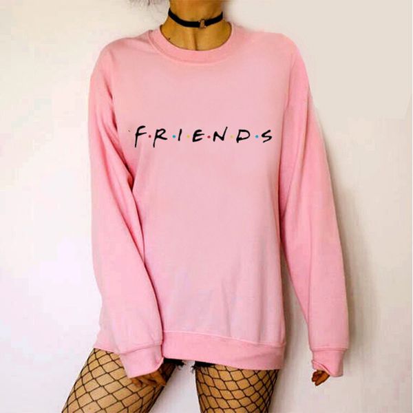 2018 new style friends lettered printed pattern o neck crew neck long-sleeve plus velvet hoodie, Black
2018 new style friends lettered printed pattern o neck crew neck long-sleeve plus velvet hoodie, Black