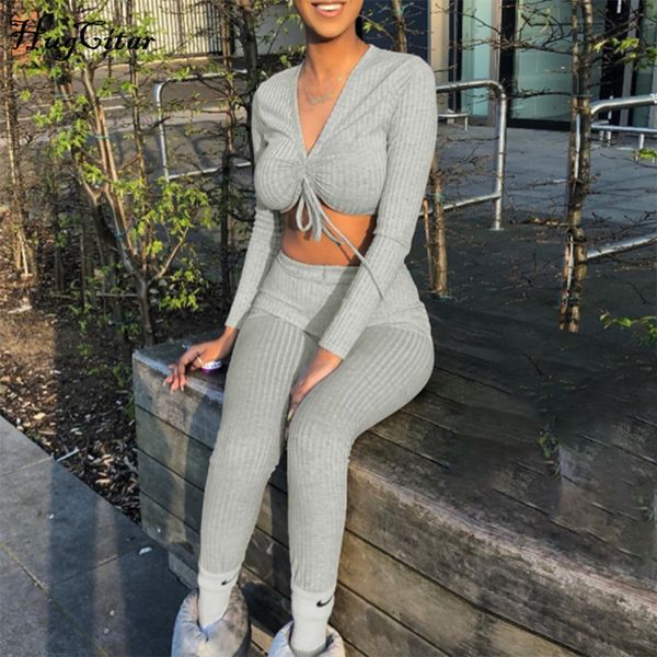 hugcitar v-neck long sleeve crop pants 2 two pieces set 2019 autumn winter women streetwear t-rhist trousers tracksuit, White
hugcitar v-neck long sleeve crop pants 2 two pieces set 2019 autumn winter women streetwear t-rhist trousers tracksuit, White