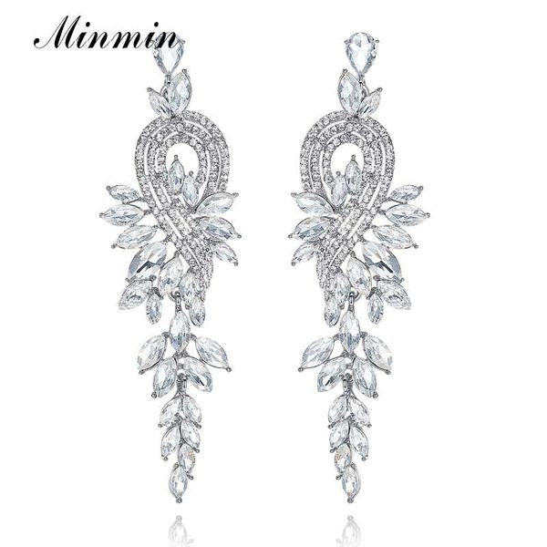 minmin shiny marquise leaf crystal wedding drop clip earrings for women silver color bridal earrings party jewelry meh946
minmin shiny marquise leaf crystal wedding drop clip earrings for women silver color bridal earrings party jewelry meh946
