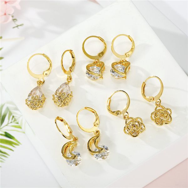 dayoff europe rhinestone moon heart moon flower hoop earrrings for womens jewelry punk korea small endless women earrings e716, Golden;silver
dayoff europe rhinestone moon heart moon flower hoop earrrings for womens jewelry punk korea small endless women earrings e716, Golden;silver