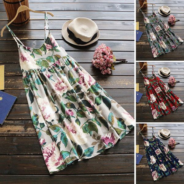 womens designer sling printed girls' fresh sweet cotton and linen dressrorc, Black;gray
womens designer sling printed girls' fresh sweet cotton and linen dressrorc, Black;gray