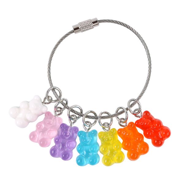 cute cartoon colorful candy bear keychain fashion steel wire key chain women girl bag charm pendant keyring jewelry, Silver
cute cartoon colorful candy bear keychain fashion steel wire key chain women girl bag charm pendant keyring jewelry, Silver