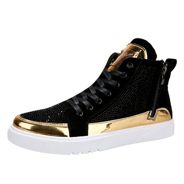 men's leisure platform shoes colorful mirror trend sneakers nightclubs sequins high-lightweight walking jogging footwear #zb, Black
men's leisure platform shoes colorful mirror trend sneakers nightclubs sequins high-lightweight walking jogging footwear #zb, Black