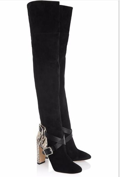spring and fall woman black snake skin high heel round toe over-the-knee long boots ladies super high chunky heel thight boots
spring and fall woman black snake skin high heel round toe over-the-knee long boots ladies super high chunky heel thight boots
