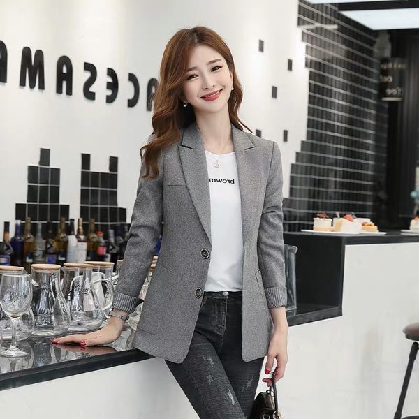 blazers autumn wild long-sleeved small suit women stitching single-breasted design korean was thin loose casual blazers z956, White;black
blazers autumn wild long-sleeved small suit women stitching single-breasted design korean was thin loose casual blazers z956, White;black