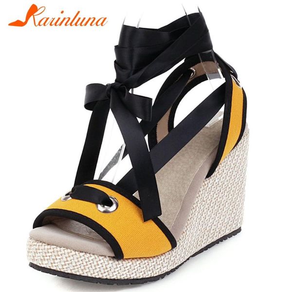 karin 2020 wedge high heels peep toe summer sandals woman shoes lace up platform mix color shoes women sandals, Black
karin 2020 wedge high heels peep toe summer sandals woman shoes lace up platform mix color shoes women sandals, Black