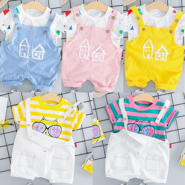 baby short sleeve suspender set baby boys girls summer t-shirt+suspender shorts set kids summer +bib suits, White
baby short sleeve suspender set baby boys girls summer t-shirt+suspender shorts set kids summer +bib suits, White