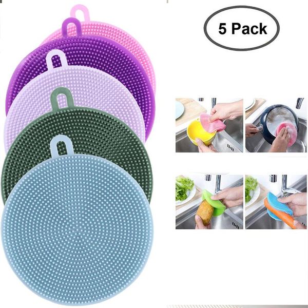 5pcs/set magnic eraser silicone dish sponge scrubber pot washing brush household cleaning sponges antibacterial brushes 5 pack
5pcs/set magnic eraser silicone dish sponge scrubber pot washing brush household cleaning sponges antibacterial brushes 5 pack