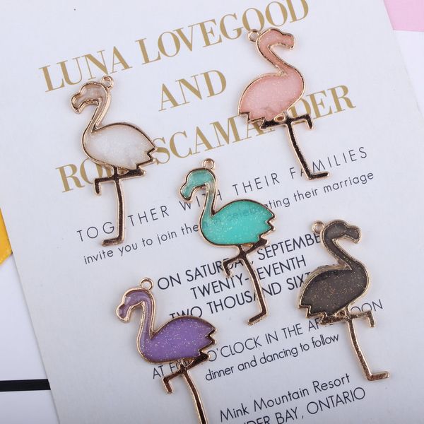 flamingo enamel gold plated color charms pendants for handmade diy earrings necklace key chain bracelet jewelry making accessories, Bronze;silver
flamingo enamel gold plated color charms pendants for handmade diy earrings necklace key chain bracelet jewelry making accessories, Bronze;silver