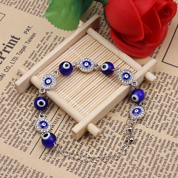 link, chain glass evil eye beads with alloy charms bracelets for women girl boy as gift, Black
link, chain glass evil eye beads with alloy charms bracelets for women girl boy as gift, Black