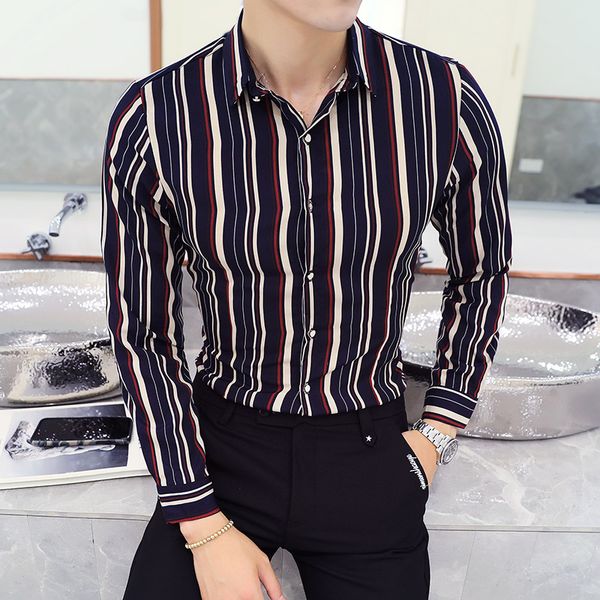 striped shirts mens plus size 5xl dress shirts mens social office slim fit styles clothing, White;black
striped shirts mens plus size 5xl dress shirts mens social office slim fit styles clothing, White;black