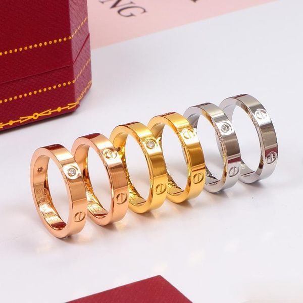 new luxury designer jewelry women rings mens jewelry engagement wedding rings love diamond titanium steel fashion ring, Silver
new luxury designer jewelry women rings mens jewelry engagement wedding rings love diamond titanium steel fashion ring, Silver