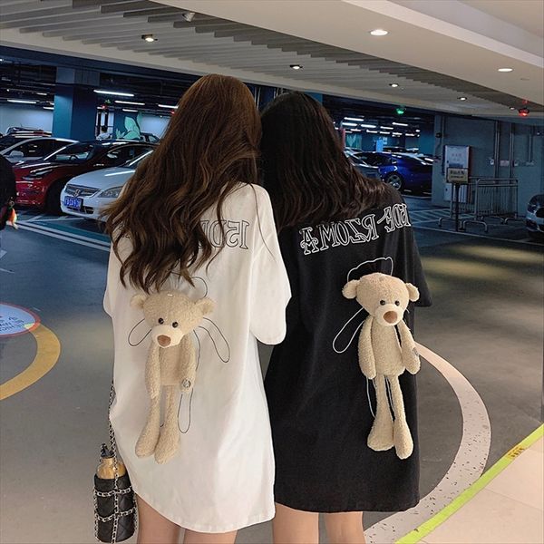 bear t-shirt girlfriends 2020 loose short-sleeved design printed bear t-shirt girlfriends 2020 loose short-sleeved design printed top, White
bear t-shirt girlfriends 2020 loose short-sleeved design printed bear t-shirt girlfriends 2020 loose short-sleeved design printed top, White