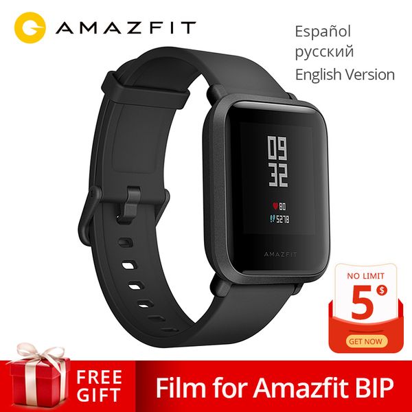 

Глобальная версия Xiaomi Huami Amazfit Bip Smart Watch GPS Gloness Smartwatch Smart-watch Watchs 45 дней в режиме ожид