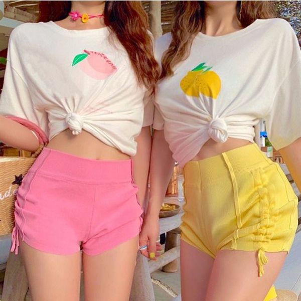 knitted shorts for women summer high waist shorts fashion wild solid color pleated drawstring, White;black
knitted shorts for women summer high waist shorts fashion wild solid color pleated drawstring, White;black