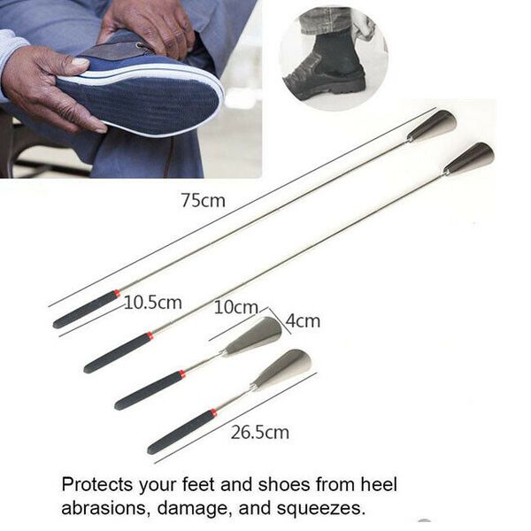 faroot portable extendable stainless steel long handle collapsible shoe horn lifter flexible shoehorn tool
faroot portable extendable stainless steel long handle collapsible shoe horn lifter flexible shoehorn tool