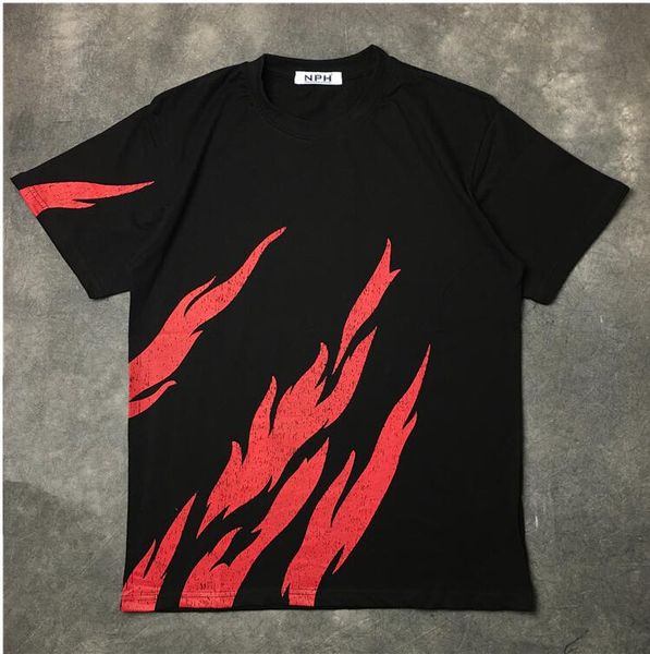 new high 2017 men red flame print t shirts kanye t-shirt hip hop skateboard street cotton t-shirts tee #b33, White;black
new high 2017 men red flame print t shirts kanye t-shirt hip hop skateboard street cotton t-shirts tee #b33, White;black