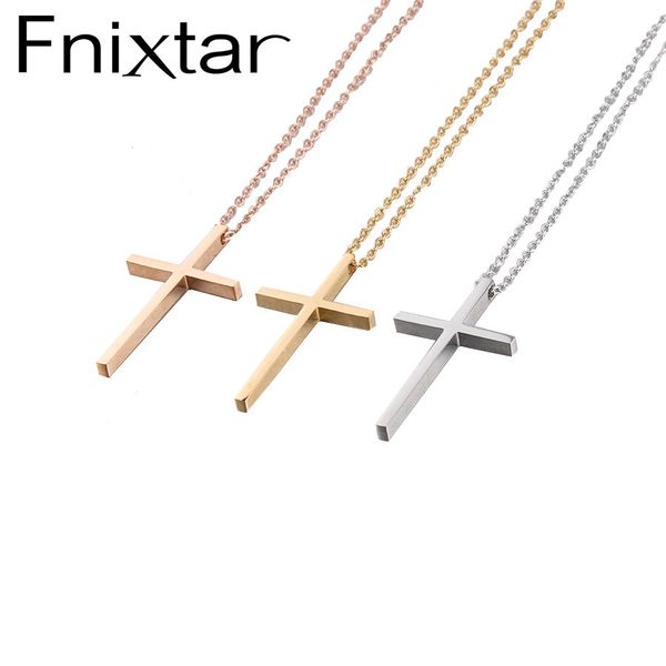 fnixtar cross pendant necklace stainless steel jesus pendants necklaces for christian jewelry 5piece/lot, Silver
fnixtar cross pendant necklace stainless steel jesus pendants necklaces for christian jewelry 5piece/lot, Silver