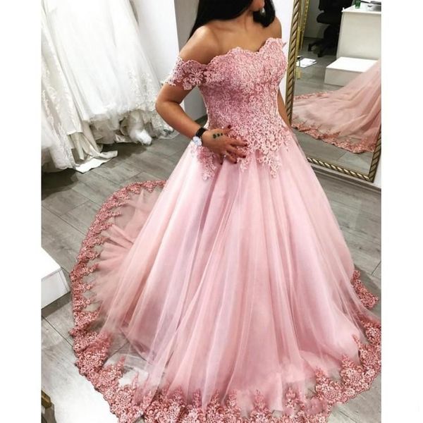 2020 new pink quinceanera ball gown dresses off shoulder lace appliques beaded cap sleeves sweet 16 plus size long party dress prom gowns, Blue;red
2020 new pink quinceanera ball gown dresses off shoulder lace appliques beaded cap sleeves sweet 16 plus size long party dress prom gowns, Blue;red