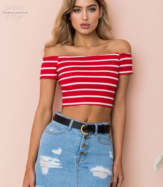 crop tees cropped women short sleeve off shoulder pull women jumper winter sweater striped femme 30, White
crop tees cropped women short sleeve off shoulder pull women jumper winter sweater striped femme 30, White
