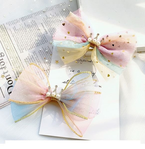 boutique 10pcs fashion glitter rhinestone tiaras gradient gauze bow hairpins pearl crown bowknot hair clips princess headwear, Slivery;white
boutique 10pcs fashion glitter rhinestone tiaras gradient gauze bow hairpins pearl crown bowknot hair clips princess headwear, Slivery;white