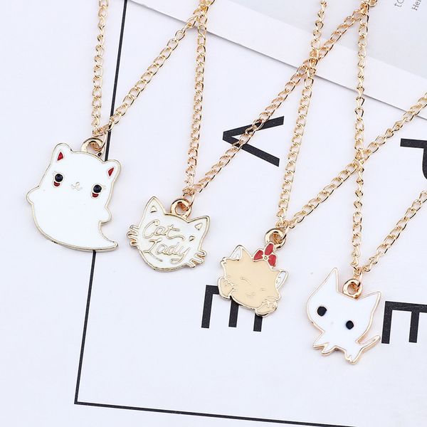 new arrival cute charms pendant necklace gold tone plated oil drop animal cute metal diy ornaments girls chains necklaces, Silver
new arrival cute charms pendant necklace gold tone plated oil drop animal cute metal diy ornaments girls chains necklaces, Silver