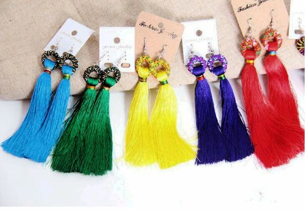 original retro embroidery golden tassel long earrings the new manual national style accessories classic woman simple jewelry girl favorite, Silver
original retro embroidery golden tassel long earrings the new manual national style accessories classic woman simple jewelry girl favorite, Silver
