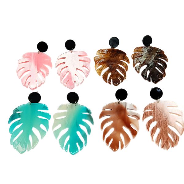 4 pairs of earrings set bohemian leaves pendant acrylic earrings multicolor fashion botanical jewelry acetate, Golden;silver
4 pairs of earrings set bohemian leaves pendant acrylic earrings multicolor fashion botanical jewelry acetate, Golden;silver