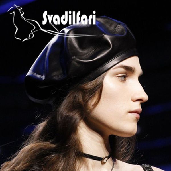 svadilfari 2018 new winter fashion genuine leather sheepskin cap painter beret all-match female star real cowhide hat women, Blue;gray
svadilfari 2018 new winter fashion genuine leather sheepskin cap painter beret all-match female star real cowhide hat women, Blue;gray